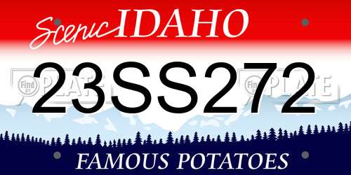 23SS272 Idaho License Plate