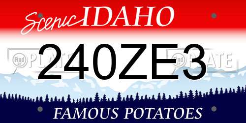 240ZE3 Idaho License Plate