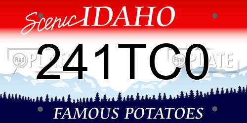 241TC0 Idaho License Plate