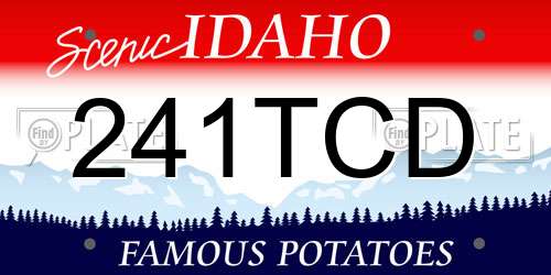 241TCD Idaho License Plate