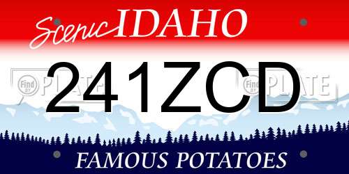 241ZCD Idaho License Plate
