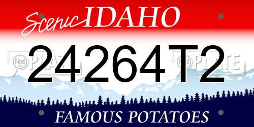 24264T2 Idaho License Plate