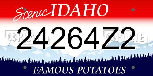 24264Z2 Idaho License Plate