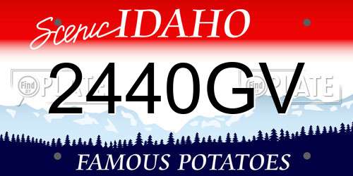 2440GV Idaho License Plate