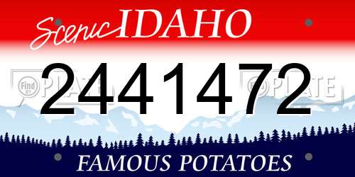 2441472 Idaho License Plate