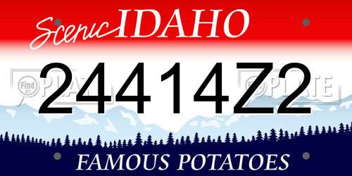 24414Z2 Idaho License Plate