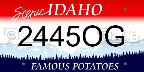 2445OG Idaho License Plate