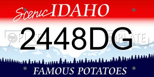 2448DG Idaho License Plate