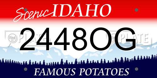 2448OG Idaho License Plate