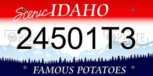 24501T3 Idaho License Plate