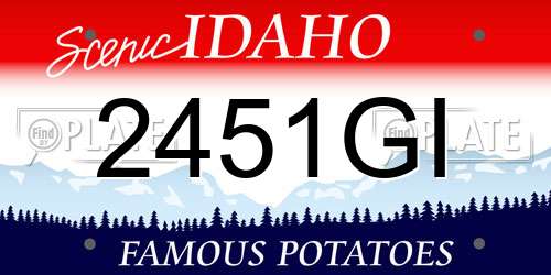 2451GI Idaho License Plate