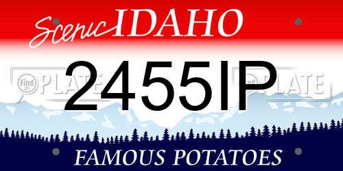 2455IP Idaho License Plate