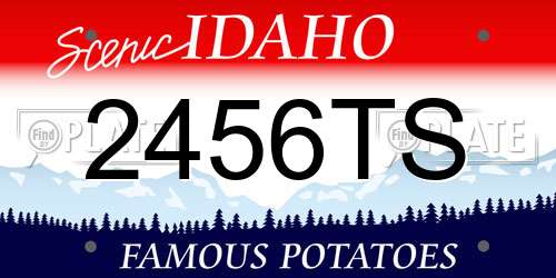 2456TS Idaho License Plate