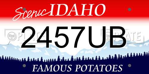 2457UB Idaho License Plate