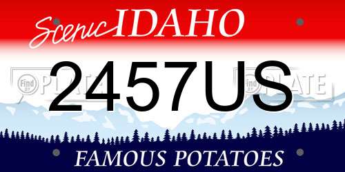 2457US Idaho License Plate