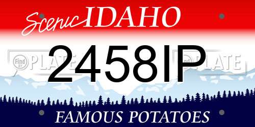 2458IP Idaho License Plate