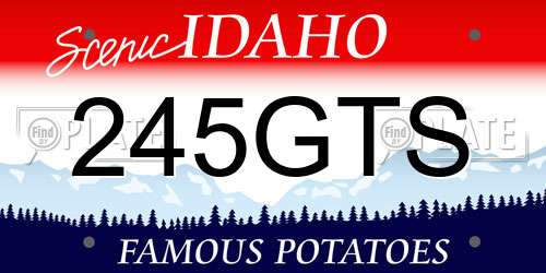 245GTS Idaho License Plate