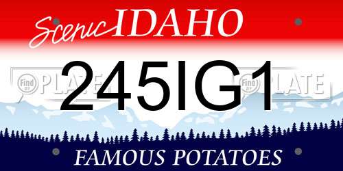 245IG1 Idaho License Plate