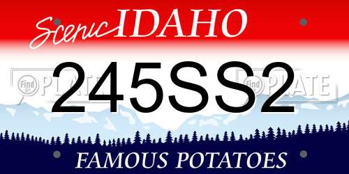245SS2 Idaho License Plate