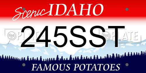 245SST Idaho License Plate