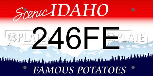 246FE Idaho License Plate