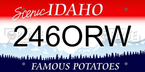 246ORW Idaho License Plate