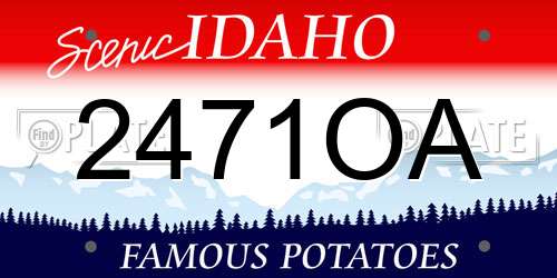 2471OA Idaho License Plate