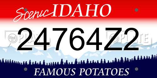 24764Z2 Idaho License Plate