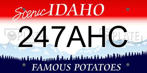 247AHC Idaho License Plate