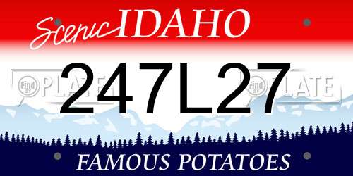 247L27 Idaho License Plate