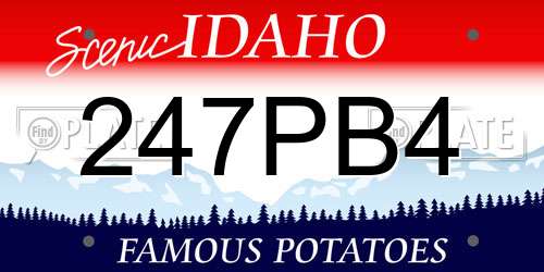 247PB4 Idaho License Plate