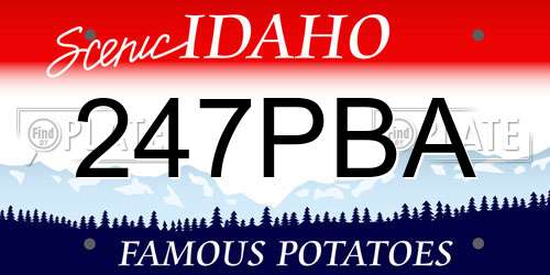 247PBA Idaho License Plate