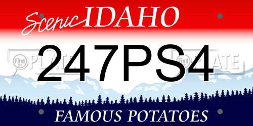 247PS4 Idaho License Plate