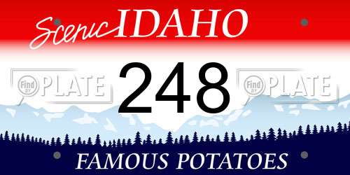 248 Idaho License Plate