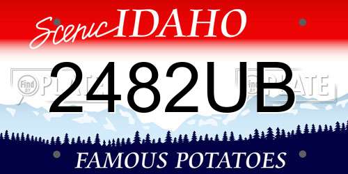 2482UB Idaho License Plate