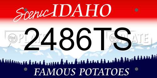 2486TS Idaho License Plate
