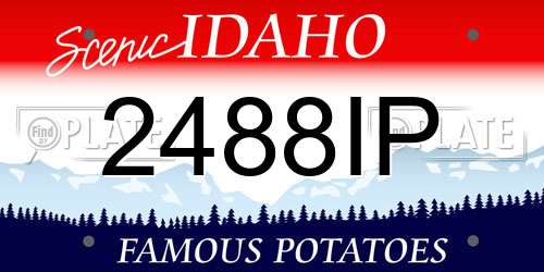 2488IP Idaho License Plate
