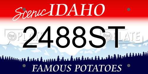 2488ST Idaho License Plate