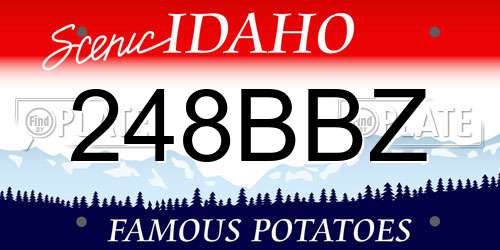 248BBZ Idaho License Plate