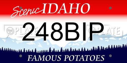 248BIP Idaho License Plate