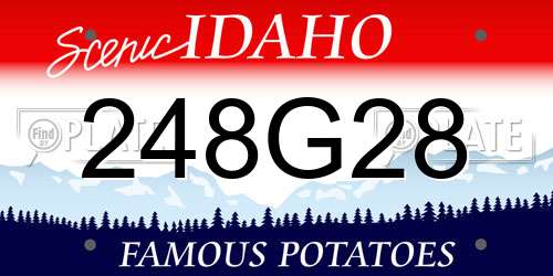 248G28 Idaho License Plate