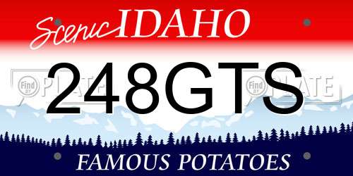 248GTS Idaho License Plate