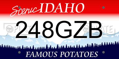 248GZB Idaho License Plate