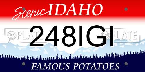 248IGI Idaho License Plate