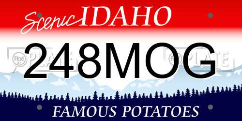 248MOG Idaho License Plate