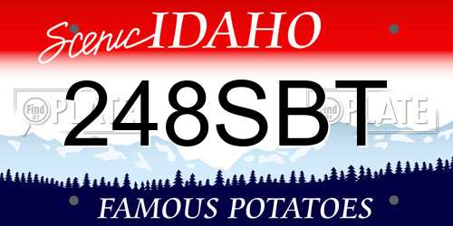 248SBT Idaho License Plate