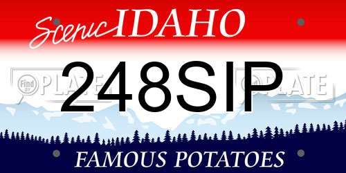 248SIP Idaho License Plate