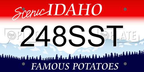 248SST Idaho License Plate