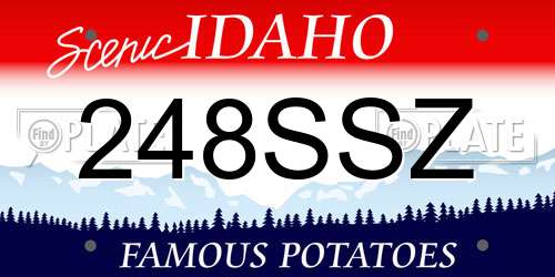 248SSZ Idaho License Plate