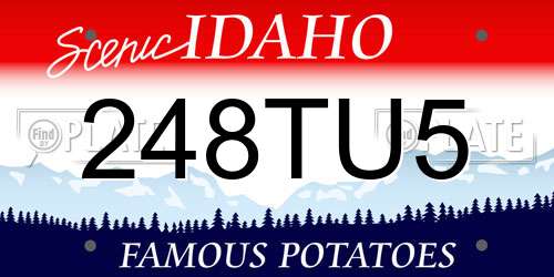 248TU5 Idaho License Plate